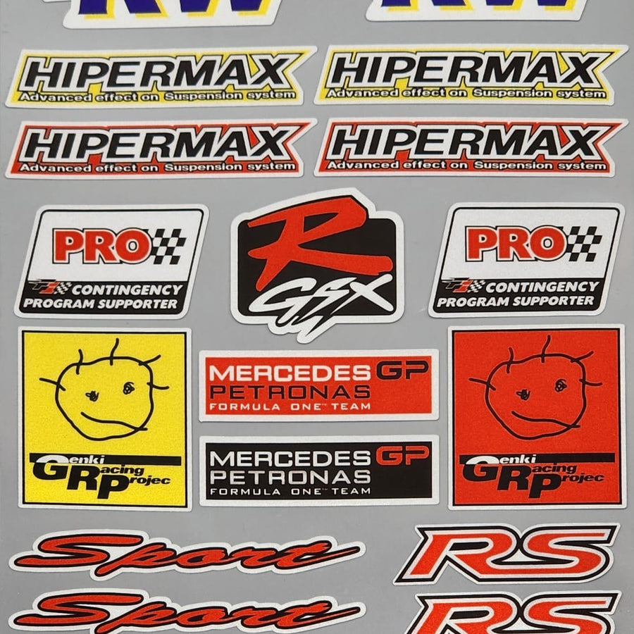 Premium Quality Custom Sticker Big Sheet For Car & Bike Embossed Style KW