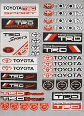 Premium Quality Custom Sticker Big Sheet For Car & Bike Embossed Style TOYOTA