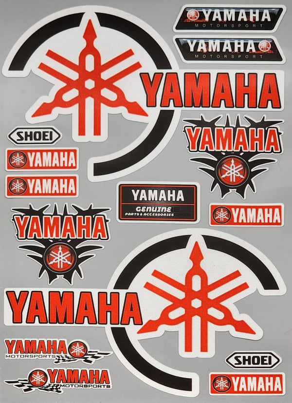 Premium Quality Custom Sticker Big Sheet For Car & Bike Embossed Style YAMAHA