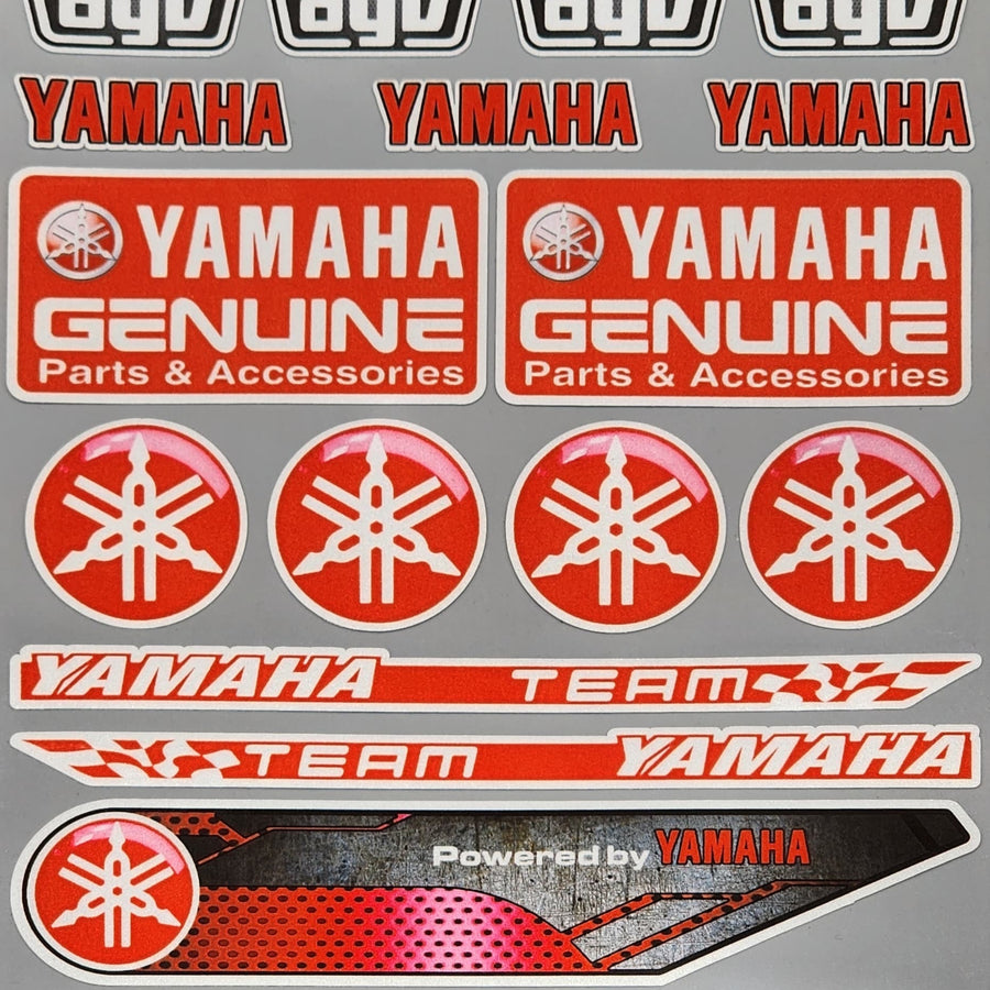 Premium Quality Custom Sticker Big Sheet For Car & Bike Embossed Style YAMAHA