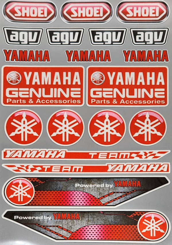 Premium Quality Custom Sticker Big Sheet For Car & Bike Embossed Style YAMAHA