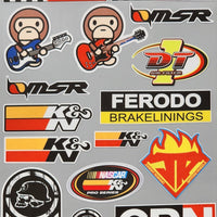 Premium Quality Custom Sticker Big Sheet For Car & Bike Embossed Style RED LINE
