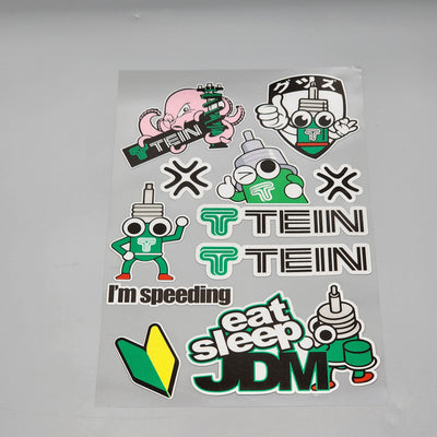 Premium Quality Custom Sticker Big Sheet For Car & Bike Embossed Style TE IN