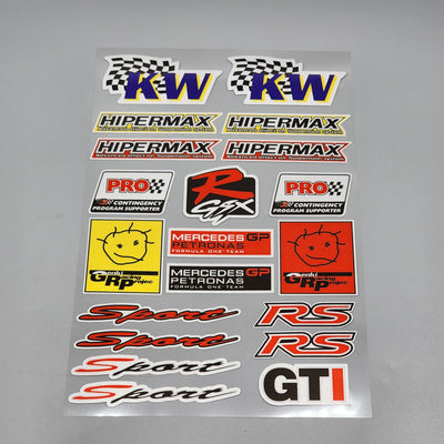 Premium Quality Custom Sticker Big Sheet For Car & Bike Embossed Style KW