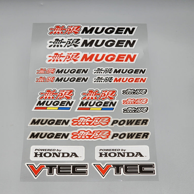 Premium Quality Custom Sticker Big Sheet For Car & Bike Embossed Style MUGEN