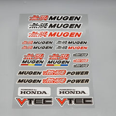 Premium Quality Custom Sticker Big Sheet For Car & Bike Embossed Style MUGEN