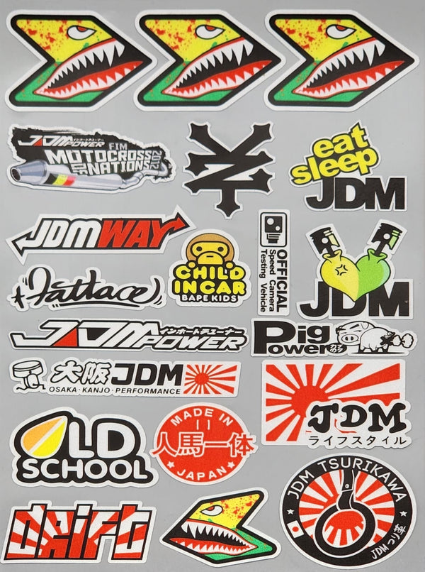 Premium Quality Custom Sticker Big Sheet For Car & Bike Embossed Style DRIFT