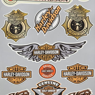 Premium Quality Custom Sticker Big Sheet For Car & Bike Embossed Style HARLEY DAVIDSON
