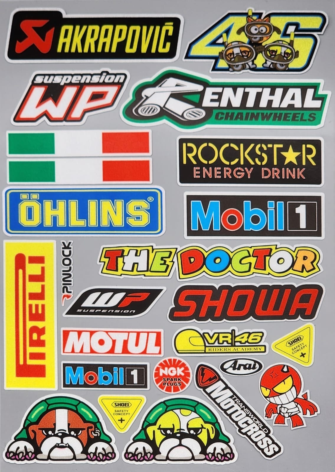 Premium Quality Custom Sticker Big Sheet For Car & Bike Embossed Style AKRAPOVIC