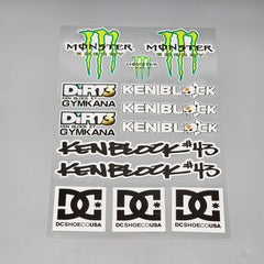 Premium Quality Custom Sticker Big Sheet For Car & Bike Embossed Style MONSTER