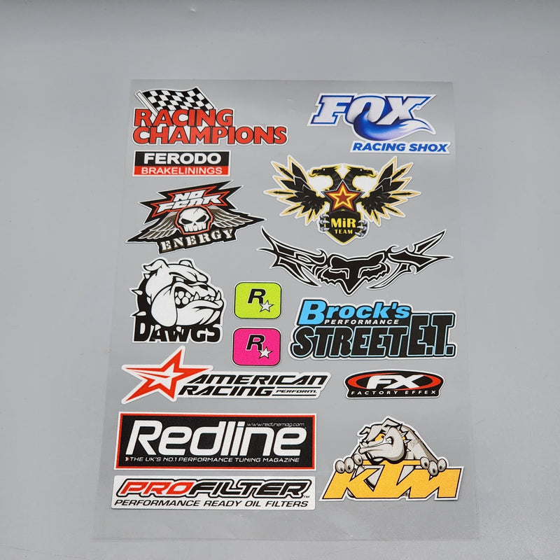 Premium Quality Custom Sticker Big Sheet For Car & Bike Embossed Style RACING CHAMPIONS