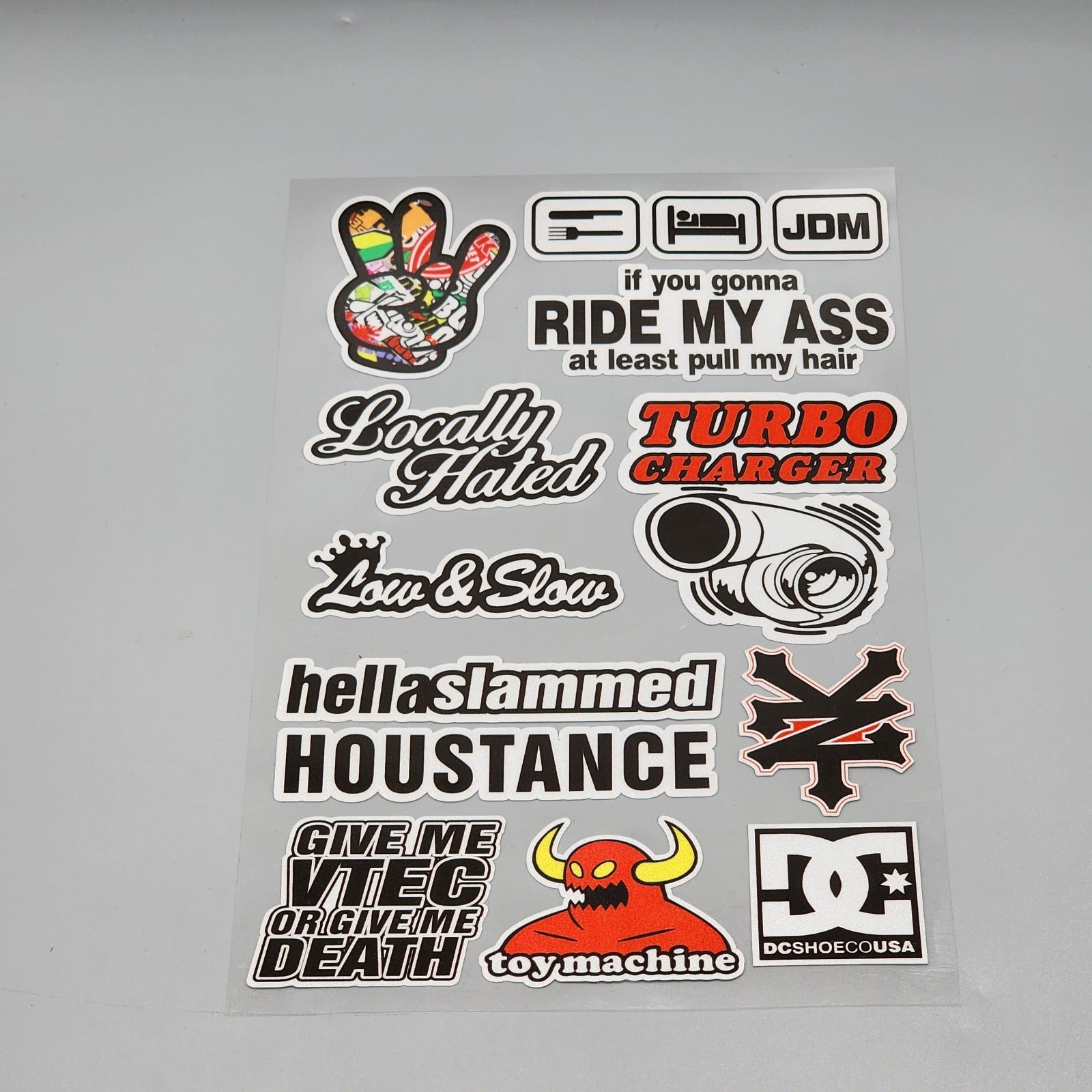 Premium Quality Custom Sticker Big Sheet For Car & Bike Embossed Style LOCALLY HATED