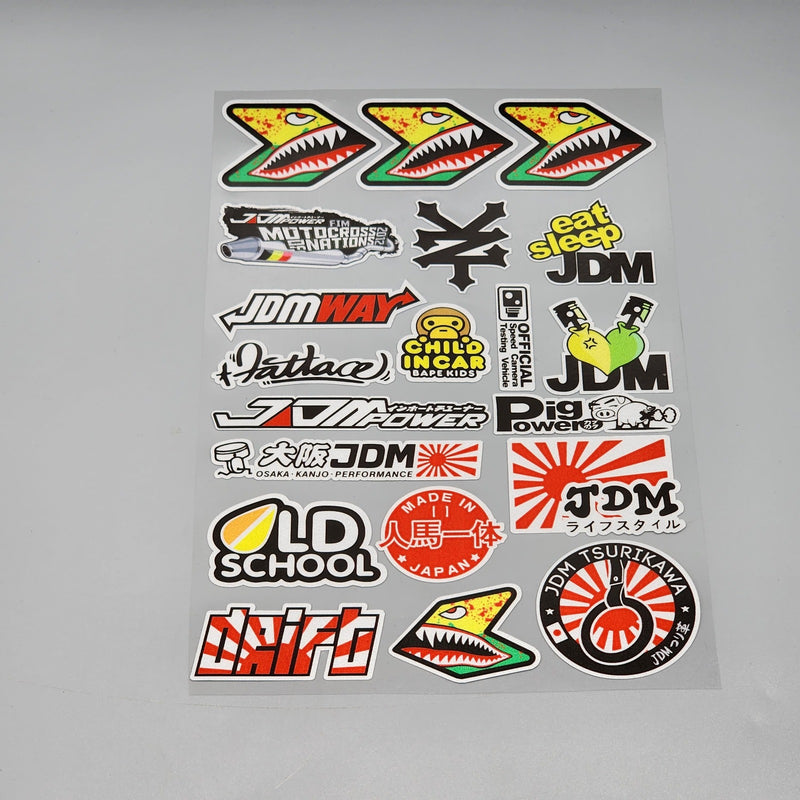 Premium Quality Custom Sticker Big Sheet For Car & Bike Embossed Style DRIFT