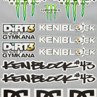 Premium Quality Custom Sticker Big Sheet For Car & Bike Embossed Style MONSTER
