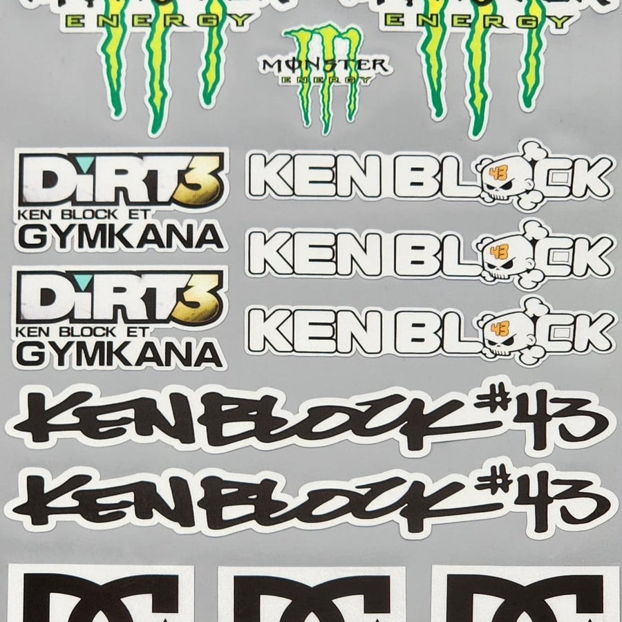 Premium Quality Custom Sticker Big Sheet For Car & Bike Embossed Style MONSTER