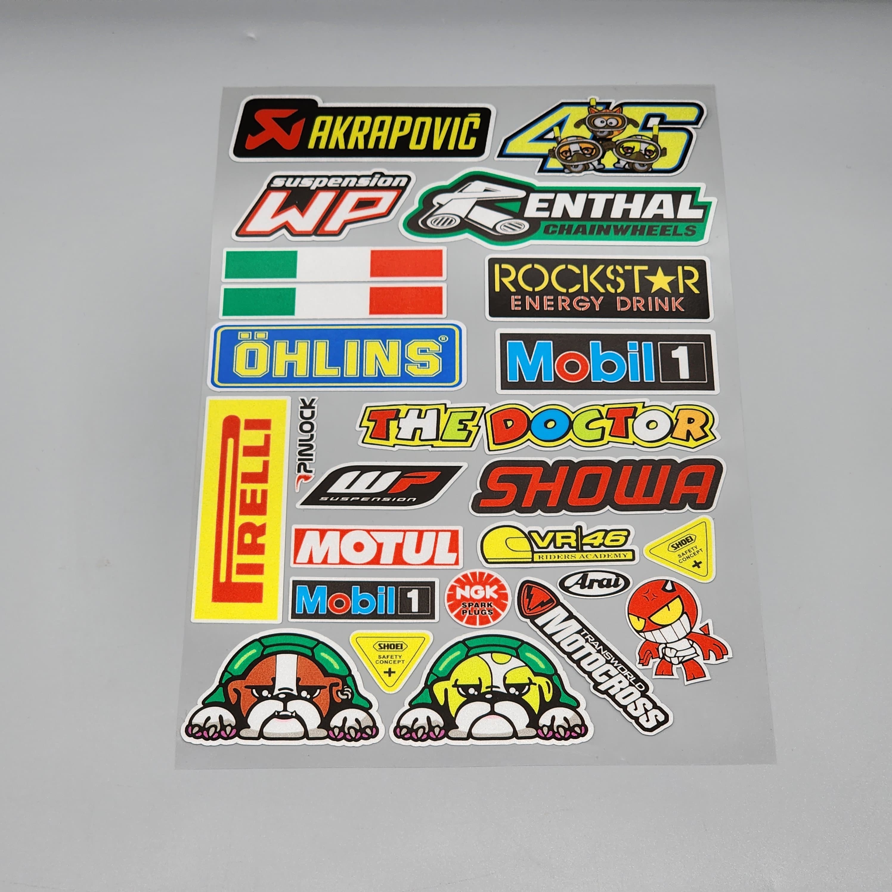 Premium Quality Custom Sticker Big Sheet For Car & Bike Embossed Style AKRAPOVIC