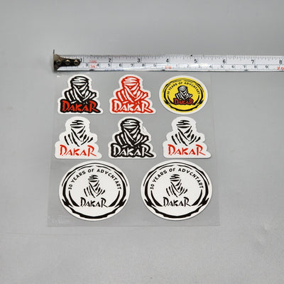 Premium Quality Custom Sticker Sheet For Car & Bike Embossed Style DAKAR
