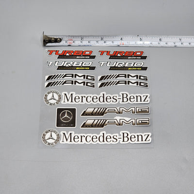 Premium Quality Custom Sticker Sheet For Car & Bike Embossed Style TURBO