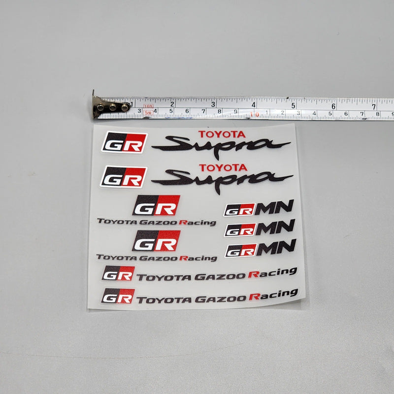 Premium Quality Custom Sticker Sheet For Car & Bike Embossed Style GR MN