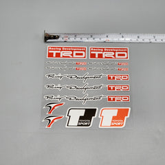 Premium Quality Custom Sticker Sheet For Car & Bike Embossed Style RACING DEVELOPMENT