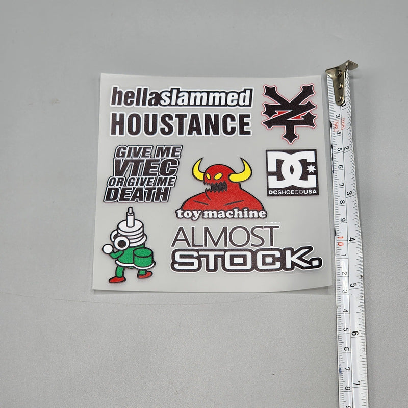 Premium Quality Custom Sticker Sheet For Car & Bike Embossed Style HELLA SLAMMED