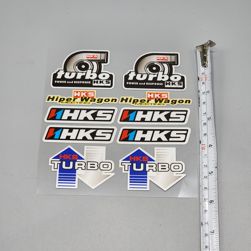 Premium Quality Custom Sticker Sheet For Car & Bike Embossed Style HKS TURBO