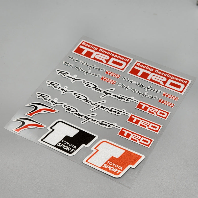 Premium Quality Custom Sticker Sheet For Car & Bike Embossed Style RACING DEVELOPMENT