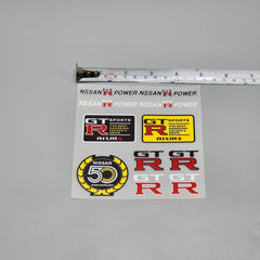 Premium Quality Custom Sticker Sheet For Car & Bike Embossed Style GTR SPORTS