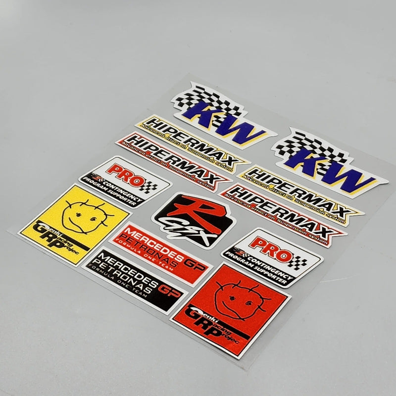 Premium Quality Custom Sticker Sheet For Car & Bike Embossed Style KW