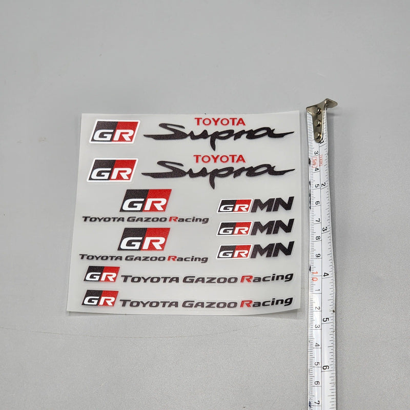 Premium Quality Custom Sticker Sheet For Car & Bike Embossed Style GR MN