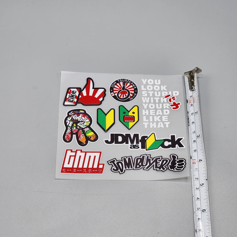 Premium Quality Custom Sticker Sheet For Car & Bike Embossed Style JDM BUYER