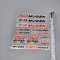 Premium Quality Custom Sticker Sheet For Car & Bike Embossed Style MUGEN POWER