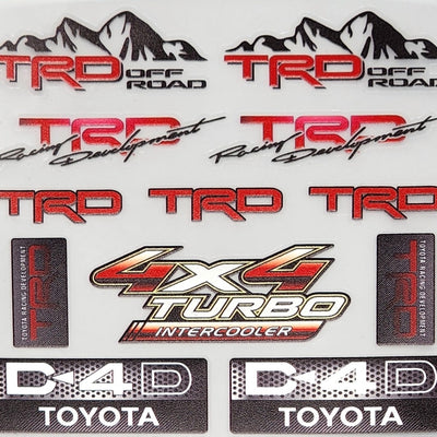 Premium Quality Custom Sticker Sheet For Car & Bike Embossed Style OFF ROAD