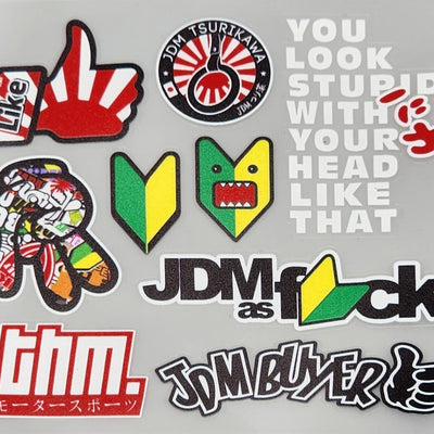 Premium Quality Custom Sticker Sheet For Car & Bike Embossed Style JDM BUYER