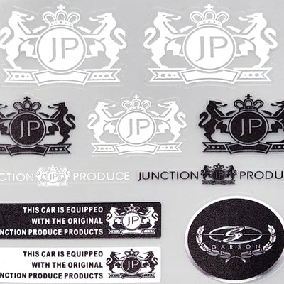 Premium Quality Custom Sticker Sheet For Car & Bike Embossed Style JUNCTION PRODUCE WHITE