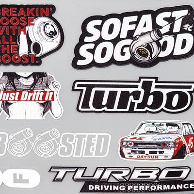 Premium Quality Custom Sticker Sheet For Car & Bike Embossed Style SOFAST SOGOOD