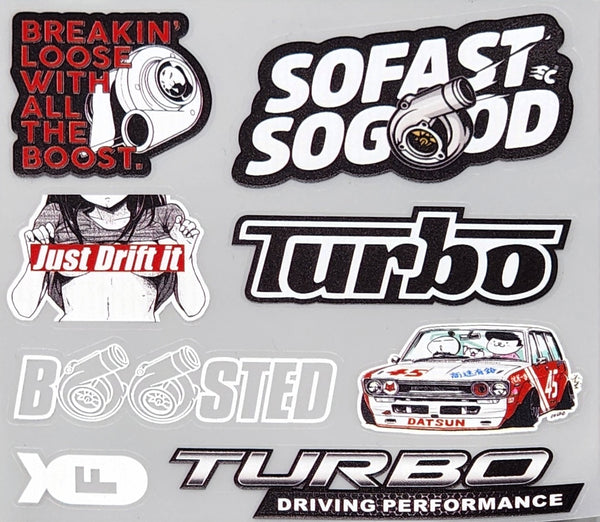 Premium Quality Custom Sticker Sheet For Car & Bike Embossed Style SOFAST SOGOOD