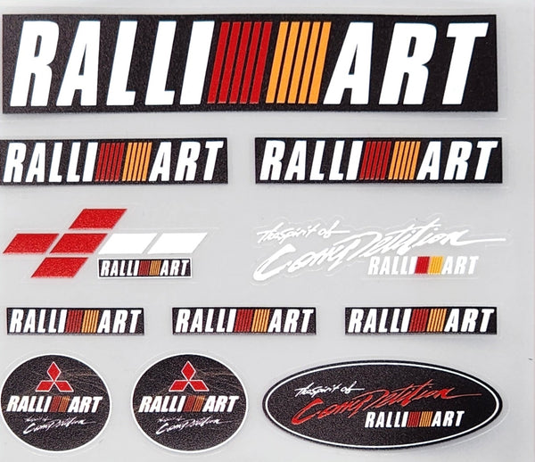 Premium Quality Custom Sticker Sheet For Car & Bike Embossed Style rally art