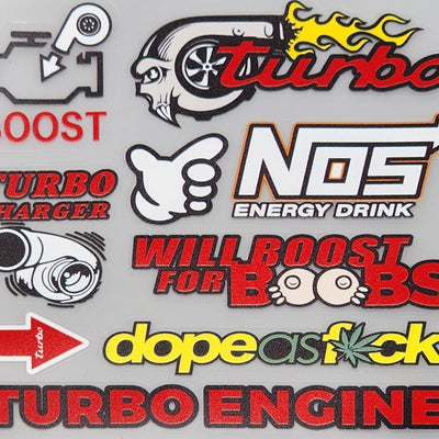 Premium Quality Custom Sticker Sheet For Car & Bike Embossed Style boost