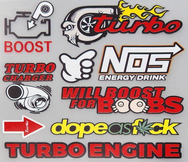 Premium Quality Custom Sticker Sheet For Car & Bike Embossed Style boost
