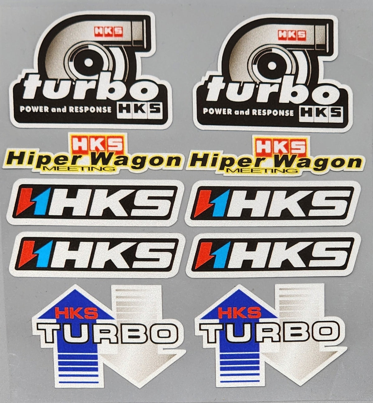 Premium Quality Custom Sticker Sheet For Car & Bike Embossed Style HKS TURBO