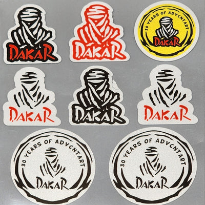 Premium Quality Custom Sticker Sheet For Car & Bike Embossed Style DAKAR