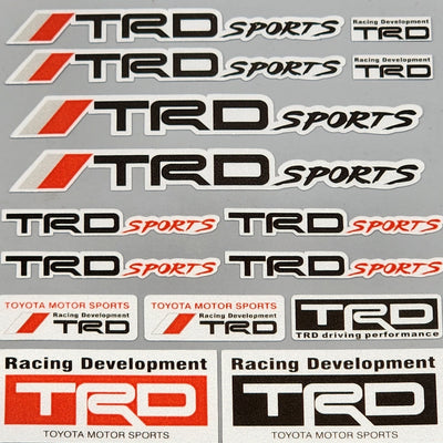 Premium Quality Custom Sticker Sheet For Car & Bike Embossed Style Sports
