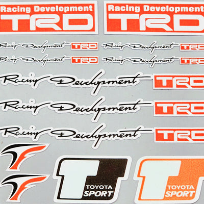 Premium Quality Custom Sticker Sheet For Car & Bike Embossed Style RACING DEVELOPMENT