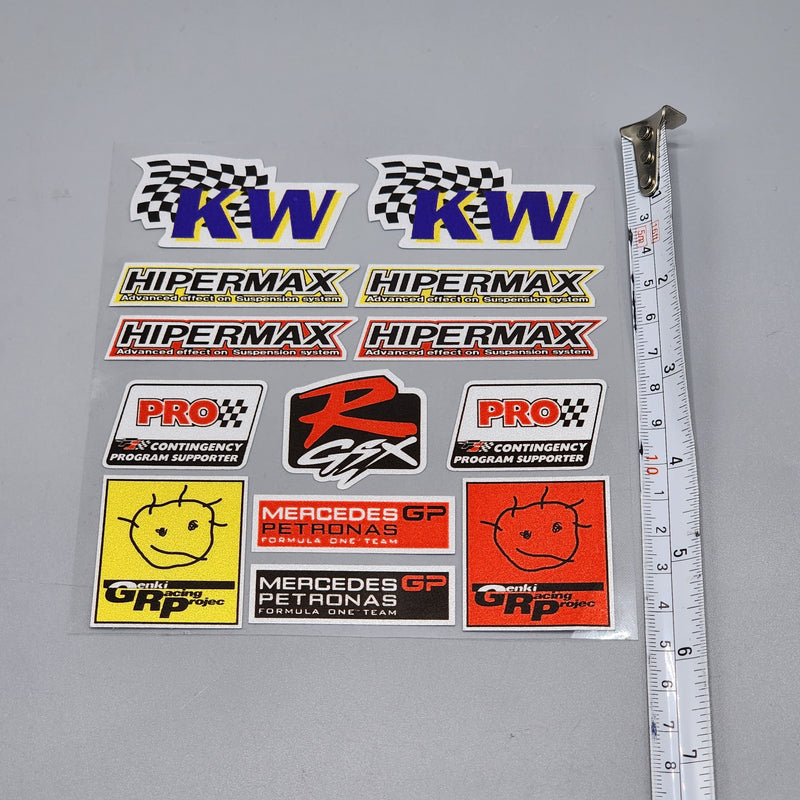 Premium Quality Custom Sticker Sheet For Car & Bike Embossed Style KW