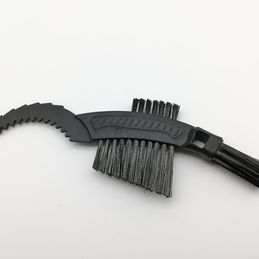 Universal Bike Chain Cleaning Brush with 3 Heads For Chains Cassette Cleaning Tool 1 Pc