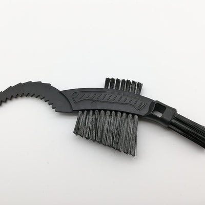 Universal Bike Chain Cleaning Brush with 3 Heads For Chains Cassette Cleaning Tool 1 Pc