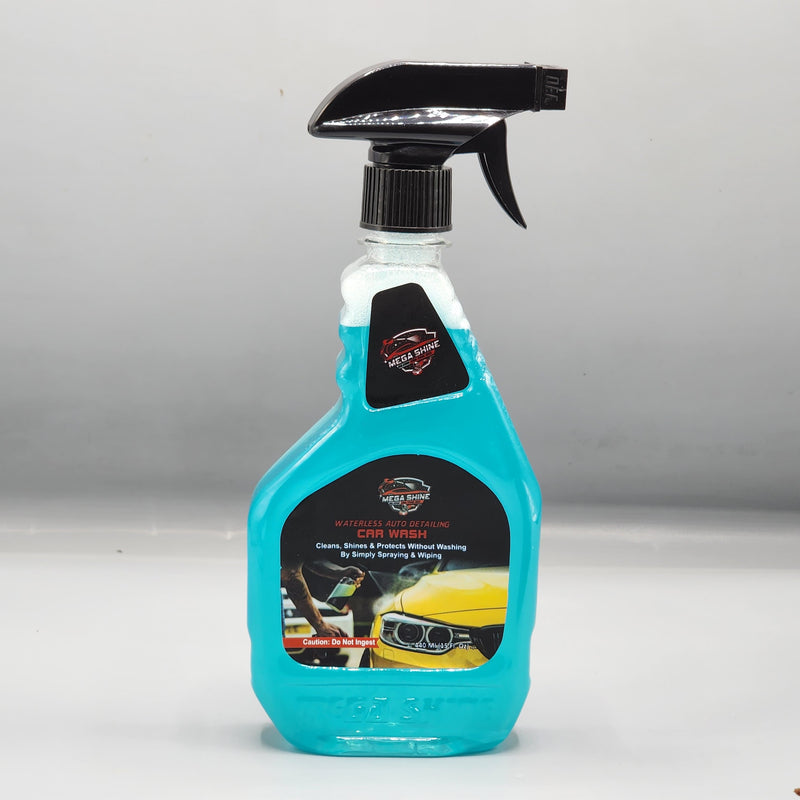 MEGA SHINE Max Revive Waterless Car Wash With Free Mist Microfiber Glove And Magnet Microfiber Cloth