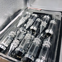 Universal Aluminum Cap Spiked Racing Wheel Lug Nuts Arrow Style 20Pc