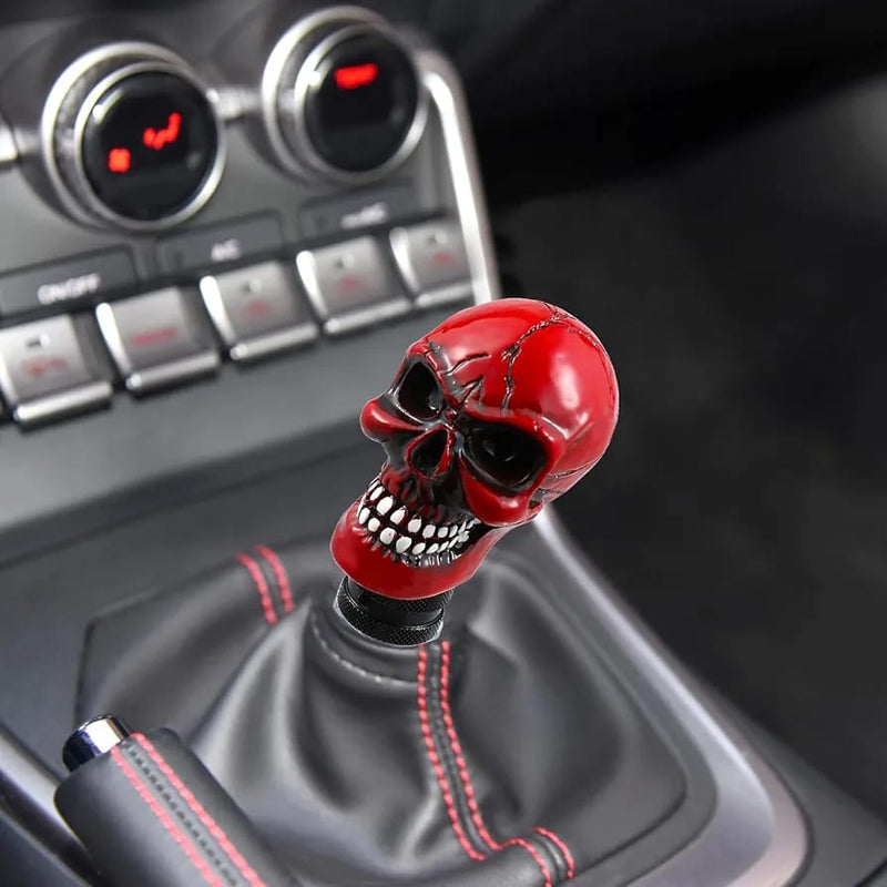 Universal Small Teeth Devil  Skull Shift Gear Knob Car Shifter Lever Most Manual Automotive Vehicles